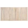 vidaXL Table à dîner 180x90x76 cm Bois de manguier massif blanchi
