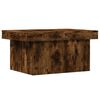 vidaXL Table basse ch&ecirc;ne fum&eacute; 80x55x40 cm bois d'ing&eacute;nierie