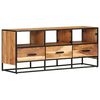 vidaXL Meuble TV 110x30x45 cm Bois d'acacia massif