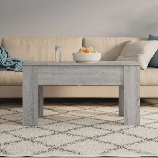 vidaXL Table basse Sonoma gris 101x49x52 cm Bois d'ing&eacute;nierie