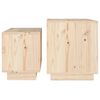 vidaXL Tables basses gigognes 2 pcs Bois de pin massif