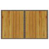vidaXL Table de jardin avec dessus en bois gris 110x68x70 cm rotin