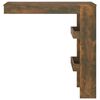 vidaXL Table de bar murale Chêne fumé 102x45x103,5cm Bois d'ingénierie