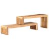 vidaXL Meubles TV 2 pcs Bois d'acacia massif