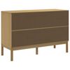 vidaXL Commode FLORO cire marron bois de pin massif