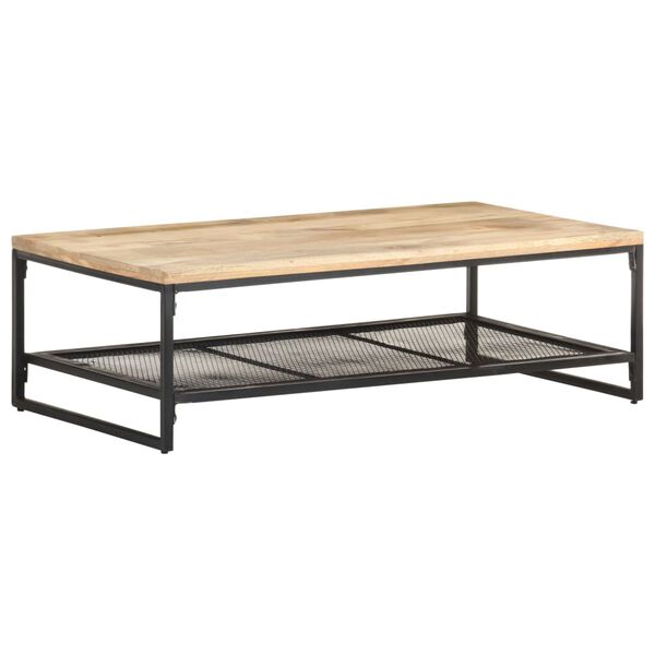 vidaXL Table basse 110x60x35 cm Bois de manguier massif