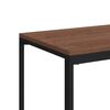 vidaXL Table d'appoint avec roues Noir 40x30x63,5 cm Bois d'ing&eacute;nierie