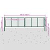 vidaXL Portail de jardin en acier grillag&eacute; 400 x 100 cm vert