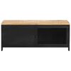 vidaXL Table basse 90x50x37 cm Bois massif de manguier brut