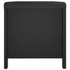 vidaXL Boîte de rangement avec coussin noir 105x40x45 cm