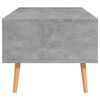 vidaXL Table basse Gris béton 100x49,5x43 cm Bois d'ingénierie