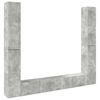 vidaXL Ensemble de meubles TV 6 pcs Gris b&eacute;ton Bois d'ing&eacute;nierie
