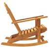 vidaXL Chaises &agrave; bascule de jardin lot de 2 Adirondack teck solide