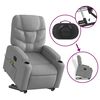 vidaXL Fauteuil inclinable de massage gris clair tissu