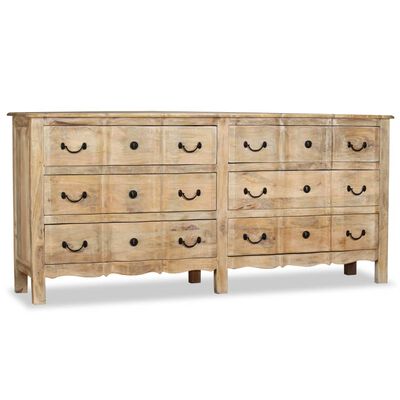 vidaXL Buffet Bois de manguier solide 200x40x90 cm