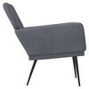 vidaXL Fauteuil Gris foncé 62x79x79 cm Velours