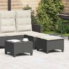 vidaXL Tabourets jardin coussins 2 pcs noir 55x55x36 cm r&eacute;sine tress&eacute;e