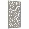 vidaXL Décoration murale jardin 105x55 cm design de feuille de bambou