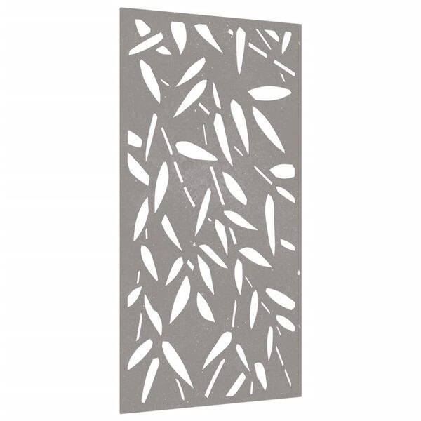 vidaXL Décoration murale jardin 105x55 cm design de feuille de bambou