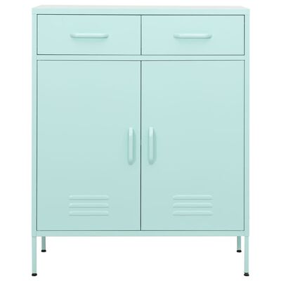 vidaXL Armoire de rangement Vert menthe 80x35x101,5 cm Acier