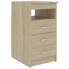 vidaXL Armoire &agrave; tiroirs Ch&ecirc;ne sonoma 40x50x76 cm Bois d'ing&eacute;nierie