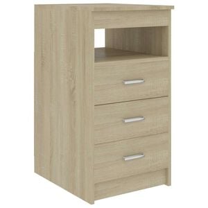 vidaXL Armoire &agrave; tiroirs Ch&ecirc;ne sonoma 40x50x76 cm Bois d'ing&eacute;nierie