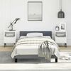 vidaXL Cadre de lit sans matelas gris fonc&eacute; double XL velours