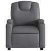 vidaXL Fauteuil inclinable Gris Similicuir