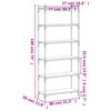vidaXL Biblioth&egrave;que 6 niveaux ch&ecirc;ne marron 80x30x188cm bois ing&eacute;nierie
