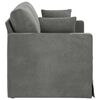 vidaXL Canap&eacute; Gris fonc&eacute; 138 x 78 x 80 cm Velours