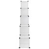 vidaXL Cubes de rangement 15 pcs Transparent PP