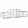 vidaXL Paniers &agrave; gabions arqu&eacute;s 4 pcs 200x50x40/60 cm fer galvanis&eacute;