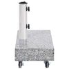 vidaXL Socle de parasol Gris clair 45x25x8,3 cm Granite