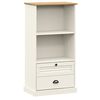vidaXL Biblioth&egrave;que VIGO blanc 60x35x114,5 cm bois massif de pin