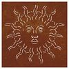 vidaXL D&eacute;coration murale jardin 55x55 cm acier corten design du soleil