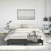vidaXL Cadre de lit sans matelas noir California similicuir