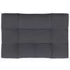 vidaXL Coussin de palette anthracite 120x80x12 cm tissu