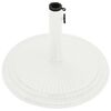 vidaXL Socle de parasol Blanc 45x45x30 cm Fonte