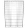 vidaXL Mur &agrave; gabion avec couvercles Acier galvanis&eacute; 100x20x150 cm