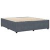 vidaXL Cadre de lit sans matelas gris foncé California velours