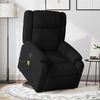 vidaXL Fauteuil inclinable de massage noir tissu