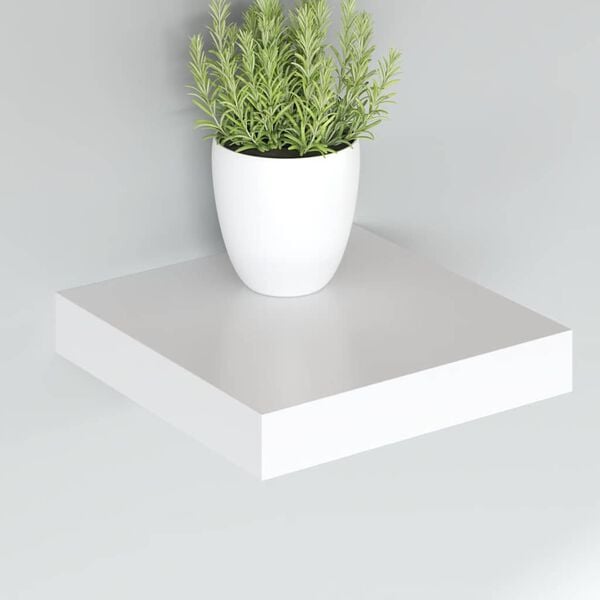 vidaXL &Eacute;tag&egrave;re flottante murale blanc 23x23,5x3,8 cm MDF