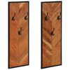 vidaXL Porte-manteaux 2 pcs 35x1x90 cm bois massif acacia