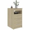 vidaXL Armoire &agrave; tiroirs Ch&ecirc;ne sonoma 40x50x76 cm Bois d'ing&eacute;nierie