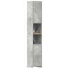 vidaXL Armoire de salle de bain Gris béton Bois d'ingénierie