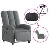 vidaXL Fauteuil inclinable de massage &eacute;lectrique gris fonc&eacute; tissu