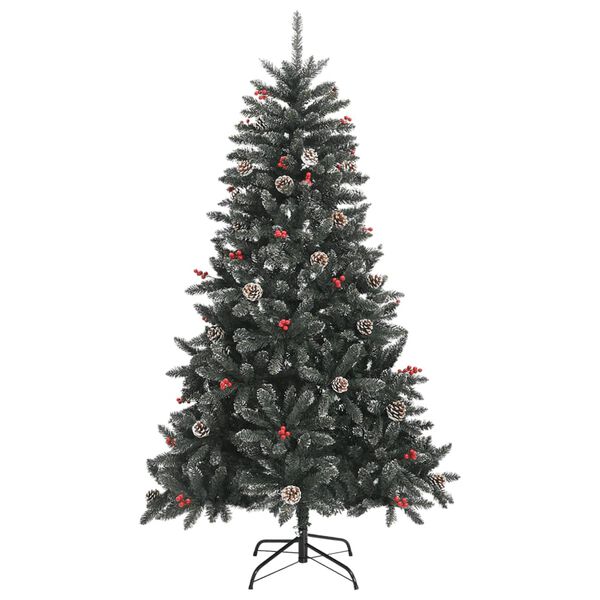 vidaXL Sapin de No&euml;l artificiel avec support Vert 150 cm PVC