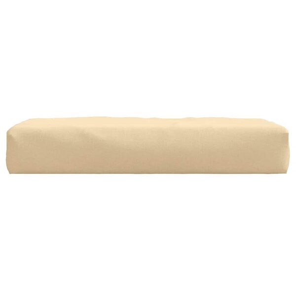 vidaXL Coussin de palette beige m&eacute;lang&eacute; 60x60x9,5 cm tissu