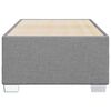 vidaXL Cadre de lit sans matelas gris clair double tissu