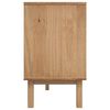vidaXL Buffet OTTA Marron et blanc 114x43x73,5 cm Bois massif pin